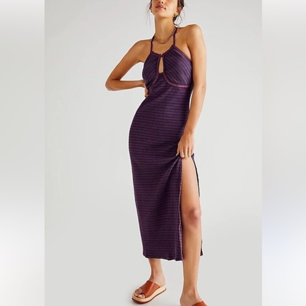 NWOT Free People Terra Maxi Dress Size S Cotton/Spandex Blend